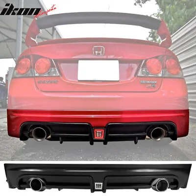 Fits 06-11 Civic Mugen RR Twin Outlet Rear Bumper Diffuser Clear 3rd Brake Light • $249.99