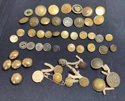 Lot 50+ Vintage Metal Military & Other Uniform Buttons Foreign & Domestic • $52.99