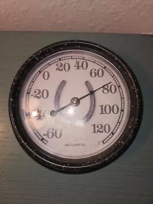 Vintage Acu-Rite Equestrian Themed Temperature Gauge • $35