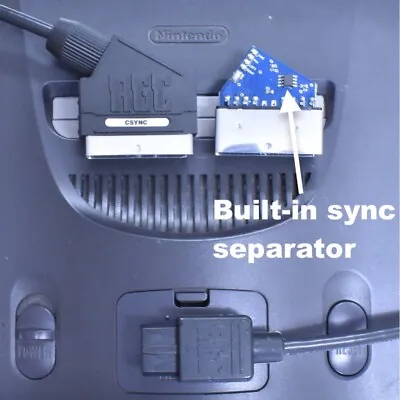 N64 SCART/RGB Cable Packapunch CSYNC W/ Separator RetroGamingCables New • $62.99