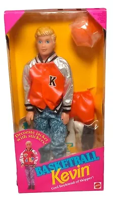 VINTAGE NIB '92 Basketball Kevin Boyfriend Skipper Decorate Jacket Barbie Mattel • $24.99