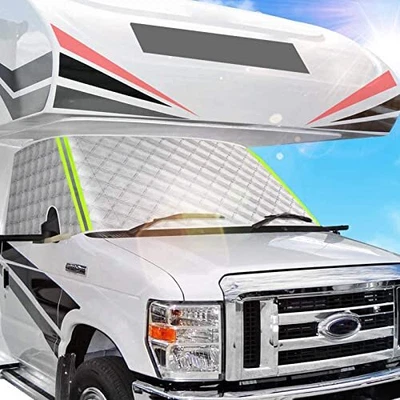 Big Hippo Windshield Cover RV Window Sunshade Cover For Class C Ford E450 199... • $53.05