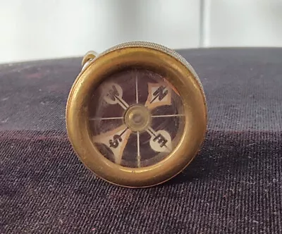 Marble Arms & Mfg Co Brass Lapel Compass ~ Works • $89