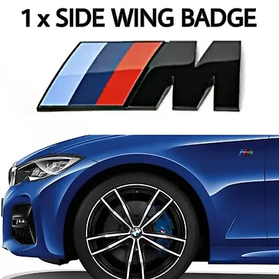 1 X M SPORT SIDE WING LOGO BADGE SELF ADHESIVE STICKER FIT BMW M X 3 5 SERIES • $12.90