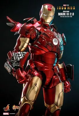 Hot Toys Marvel MMS664D48 Iron Man Mark III (2.0) 1/6 Diecast Action Figure • $1250