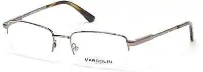 $124.50 • Buy Marcolin MA3002 008 Gunmetal Metal Semi Rim Optical Eyeglasses Frame 52-19-140