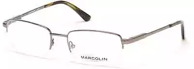 $124.50 • Buy Marcolin MA3002 008 Gunmetal Metal Semi Rim Optical Eyeglasses Frame 52-19-140