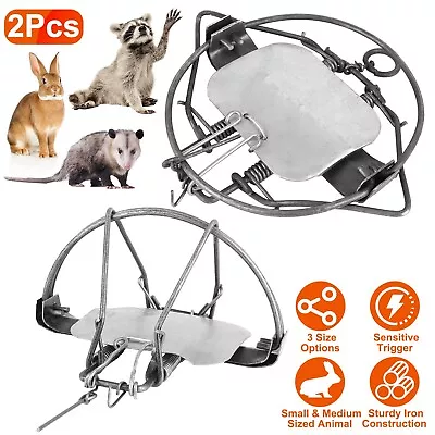 2PC Spring Snap Trap For Wild Mouse Fox Coyote Squirrel Rabbit Hunting Tool 5/7  • $24.30