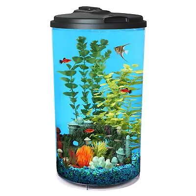 Koller Products Plastic 6-Gallon AquaView 360 Aquarium Kit For Tropical Fish... • $116.97