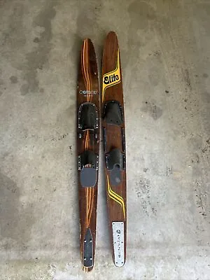 Vintage Connelly Comp-2 63” & 65” Elite Cut”N Jump Slalom Water Ski  Wood Inlay • $68