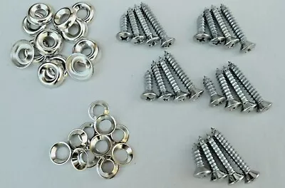 (36pcs) INT/EXT CHROME SCREW KIT! FOR OLD CLASSIC CAR/PICKUP TRUCK/WAGON/VAN ETC • $8.95