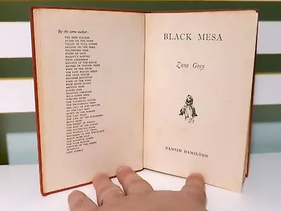 Black Mesa! Vintage 1956 HC Book By Zane Grey • $30