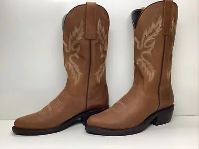 Mens Masterson Boot Co Cowboy Brown Boots Size 10 D • $29.99