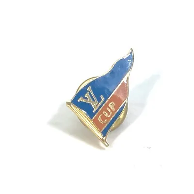 LOUIS VUITTON Not For Sale Louis Vuitton Cup LVCUP Pin Batch Brooch Metal Gold • $168