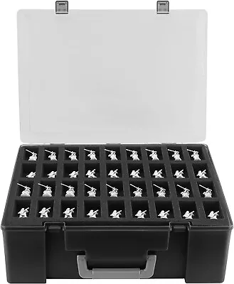 Miniature Storage Sturdy Carrying Figure Case -108 Slot Figurine Minature Carryi • $42.36