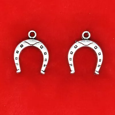 £2.39 • Buy 10 X Tibetan Silver Horseshoe Good Luck Lucky Wedding Charm Pendant Beading