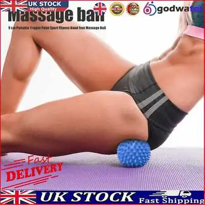 £5.19 • Buy PVC Spiky Massage Ball Fitness Muscle Hedgehog Physiotherapy (Light Blue) UK