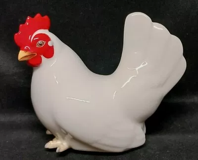  Noritake Nippon Bone China White Chicken / Hen / Rooster Figurine Vintage • $6.99