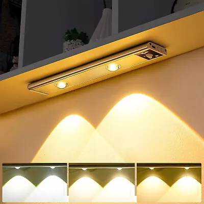 20-60cmMagnetic LED Motion Sensor Night Lights Rechargeable Kitchen Bedroom Lamp • $21.89