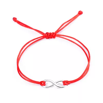 New Handmade Red Rope Chain 8 Infinity Charm Bracelet For Women Men Best Gift • $0.01