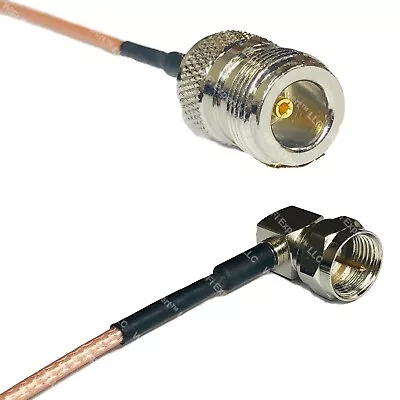 RG316 N FEMALE To F MALE ANGLE RF Cable Rapid-SHIP LOT • $11.24