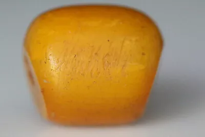 Antique Vintage Butterscotch Bakelite Amber Bead 21x18 Mm #A482 • $29