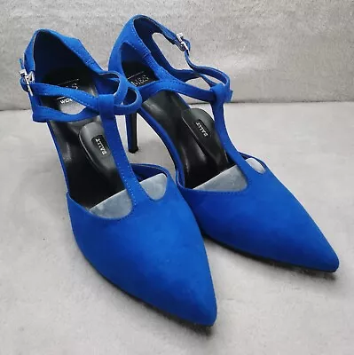 BNWT Women's M&S Insolia Wide Fit Stiletto Heel T-Bar Court Shoes UK4.5 (SH34) • £17.99