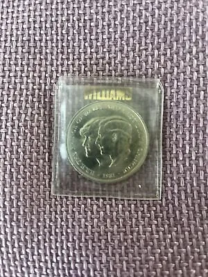 HRH The Prince Of Wales And Lady Diana Spencer 1981  Coin + Midland Bank Holder • £5