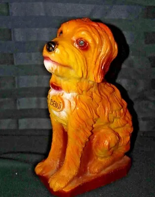 Benji (Dog) Hard Plastic Figural Coin Bank~1977 Mulberry Square Productions10  • $18