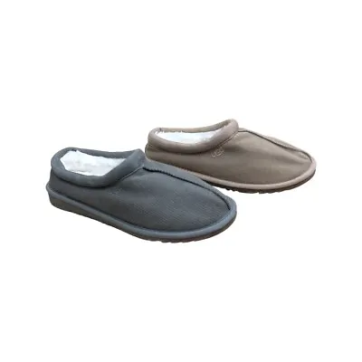 UGG Men's Tasman Natural Slippers Shoes 1129171 Jungle Grey Loam Brown • $44.99