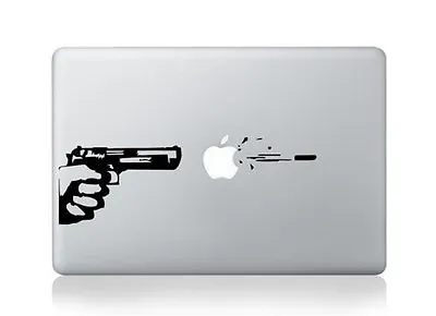 MacBook 13  Gun Shooting Decal Sticker (compatible With All Pro/Air Versions) • £5.49