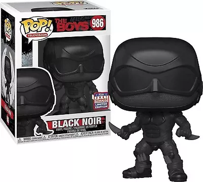 The Boys Black Noir #986 3.75  Funko Pop Television Vinyl Figure New • £17.99
