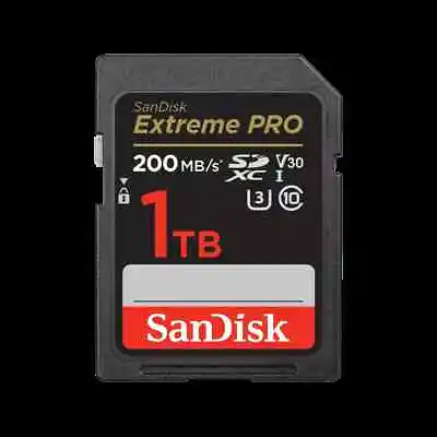 SanDisk 1TB Extreme PRO® SDHC™ And SDXC™ UHS-I Memory Card - SDSDXXD-1T00-GN4IN • $139.99