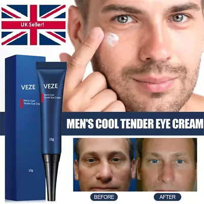 Men's Eye Collagen Peptide Cream Fine Lines Wrinkles Dark Circles Anti Ageing • £6.49