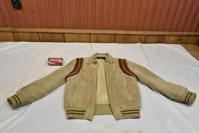 Men's Vintage Montgomery Ward Genuine Leather Coat Size L? • $65