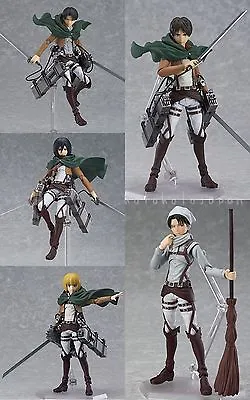 Figma TV Anime  Attack On Titan  Eren Levi Mkasa Armin Action Figure From Japan • $189.50