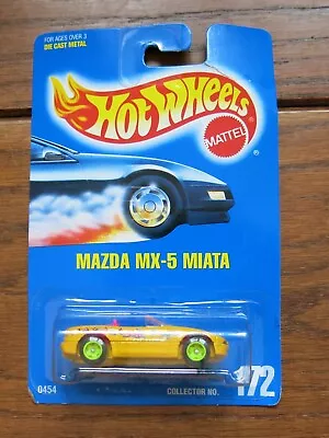 NIB Vintage Hot Wheels Blue Card  #172 / 0454 Mazda MX-5 Miata Die Cast Car • $4.99