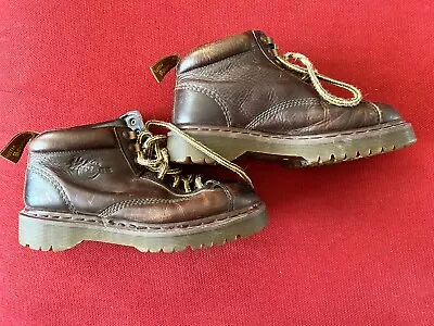 Dr. Martens Doc England Vintage Brown Leather Boots Shoes Sz 6 Mens / 7.5 Wmns • $30