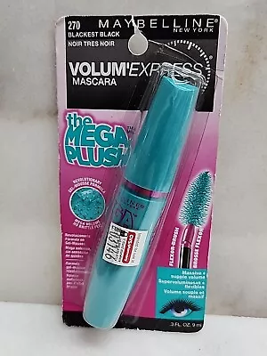 Maybelline Volum’Express Mascara The Mega Plush 270 BLACKEST BLACK • $7.99