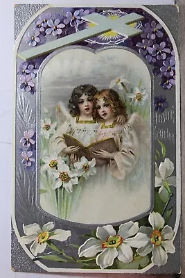 Easter Greetings Postcard Old Vintage Card View Standard Souvenir Postal Post PC • $3.25
