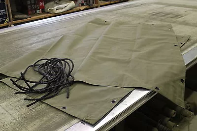 M416 Military 1/4 Ton Trailer Canvas Tarp With Ropes • $184