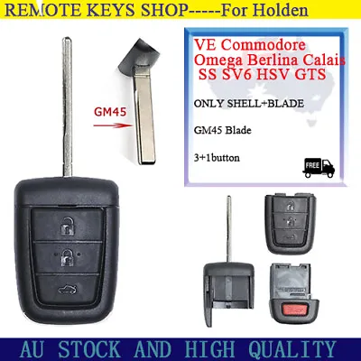 $12.31 • Buy Suitable For HOLDEN VE Commodore Berlina Calais Omega SS 3B Remote Car Key Shell