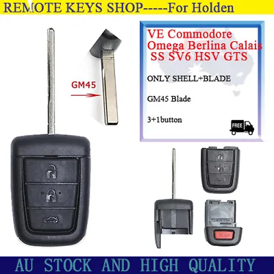 Suitable For HOLDEN VE Commodore Berlina Calais Omega SS 3B Remote Car Key Shell • $13.85