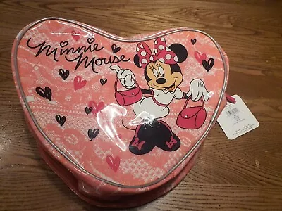 Disney Minnie Mouse Red Heart Shaped Lunch Bag/Makeup Bag • £7.99