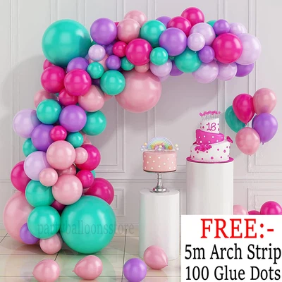 $11.63 • Buy Balloon Arch Kit +Balloons Garland Birthday Wedding Party Baby Shower Decor UK..