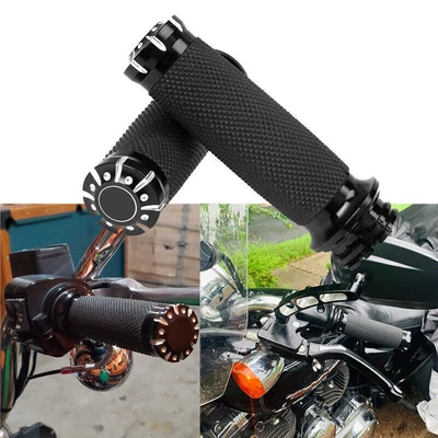$25.99 • Buy Handlebar 1  Hand Grips For Yamaha V Star 650 950 1100 1300 XVS Custom Classic