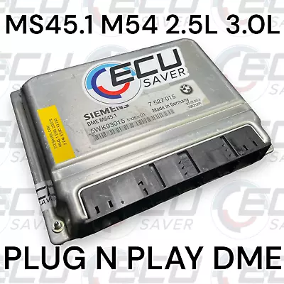 🔥 BMW MS45.1 Plug N' Play DME EWS DELETED / 7 527 015 / E46 E60 X3 2.5i 3.0i🔥 • $275