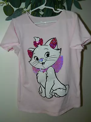 Jumping Beans DISNEY Aristocats Marie Sequin T-Shirt Size 8 • $3