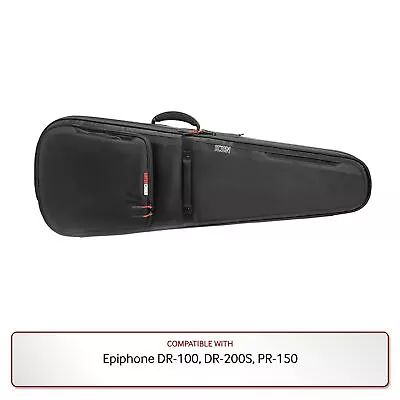 Gator Premium Gig Bag In Black For Epiphone DR-100 DR-200S PR-150 • $249.99