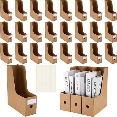 24 Pcs Magazine File Holder Magazine Storage Containers Cardboard Thickened M... • $35.60